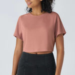 Halara NWT  lighy rose textured crop top. In original bag. Size S Photo 0