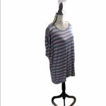 LuLaRoe  Striped Blouse Small Hi-Low Short Sleeves Photo 7