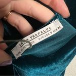 ZARA  Teal Velvet Sleeveless Tank Bodysuit Small Photo 4