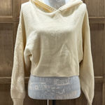 Kerisma Cream Crop Hoodie Sweater. Photo 0