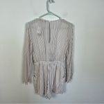 Abercrombie & Fitch Stripe Tie Front Romper Photo 5