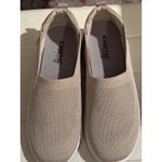 Kinetic Energy Women Beige Glitter Knit Slip On Sneakers Shoes Size 10 Tan Photo 2