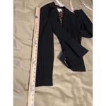 Nine West Blazer Black 6 Coral Color Women Jacket Striped Fully Lined Padded Sh Photo 11