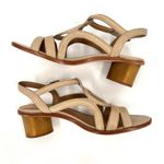 Bernardo Lucinda Sandal Shoes Womens Tan Strappy Round Block Heel Size 9 Photo 1