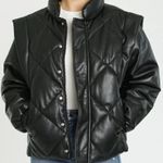 Pistola Callista Black Puffer Jacket & Vest, REVOLVE Size XL New w/Tag Photo 7