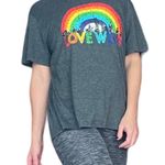 Love Wins Womens Rainbow Pride LGBTQ Tee Shirt Size Large Photo 2