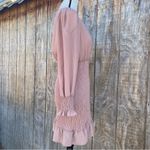HYFVE Pink Smocked Sheer Long Sleeves Mini Dress Size M Photo 7