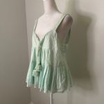 Karina Grimaldi seafoam green sleeveless cotton tank top size XS Photo 2