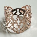 Lia Sophia gold tone cut out open cuff bracelet Photo 7
