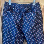 J.Crew Foulard Jacquard C1157 Blue Multi Print 4-Pocket Drawstring Pants EUC 00 Photo 7