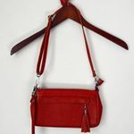 Lecxci Leather Crossbody Purses Clutch Phone Wallet‎ Orange 🔷 Photo 0