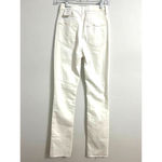 ZARA  Sim Flare high rise white jeans Photo 5