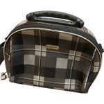 Dejuno‎ Black and Gray Plaid travel toiletries/cosmetics/makeup bag Photo 0