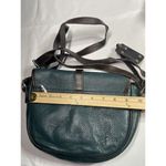 Valentina Tale‎ Green & Brown Leather Small Cross Body Shoulder Handbag Italy Photo 2