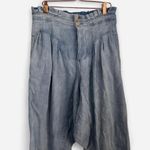 Free People Mover & Shaker Pleated Slouchy 80s Denim Harem Jeans – Sz 2 Photo 5