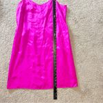 Johnny Was  Fuchsia Silk Dress midi slip dress holiday New Year’s Eve party neon Photo 5