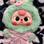 Baby Three Wardrobe Keychain Plush Pendant Blind Box Blue Photo 1