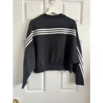 Adidas NWOT 3 stripe Eco cropped crewneck sweatshirt size XL Photo 6