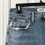 AGOLDE Riley High Rise Straight Crop Denim Jeans Button Fly In Frequency 27 Photo 9