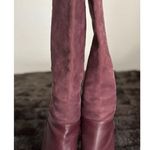Vince  Suede Leather Purple red tall knee riding boots 5.5 Photo 1