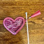 PINK - Victoria's Secret Heart Shape Victoria’s Secret PINK “I love Lipgloss” clear/pink coin purse Photo 3