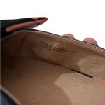 Anthropologie  Shoe SlipOn Bow Floral Print Satin Point Toe Blue Pink Blk. 8.5 Photo 7