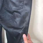 Eileen Fisher Faux Leather Skinny Jeans in Black with Organic Cotton Mix Photo 7