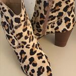 Steve Madden  women leopard leather calf fur Ladd heel boots US 5.5 Photo 3