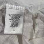 LA Made  White Lightweight Back Detail Tee Large New Photo 5