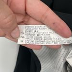 ZARA  Woman Black Faux Leather Trim‎ Notched Lapel 3 Button Blazer Jacket Size XS Photo 10