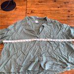 Abound  Nordstrom green olive button up Blouse Tee NWT size XL Photo 5