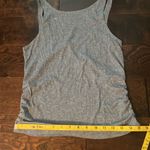 Nike  Dri-fit ribbed tank top with ruched sides small heathered blue Photo 4