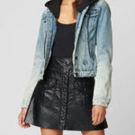 BLANK NYC X Revolve Casual Encounter Denim Hooded Jacket in Washed Denim NWT XS Photo 0