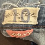 Free People  WE THE FREE Crvy Sam Denim One Piece Jumpsuit Flare size 10 Photo 9