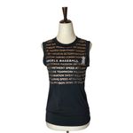 Touch By Alyssa Milano Active Black Sleeveless‎ Angels Baseball Tank Top Size S Photo 1