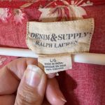 Denim & Supply Ralph Lauren  Red Floral Babydoll Mini Dress Size Large Photo 3