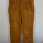 prAna Tan/Gold Straight Leg Corduroy Pants Size 12 EUC Photo 0