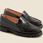 J.Crew Winona Lug-Sole Penny Loafers in Black, Size 7.5 Photo 0