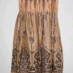 Lapis Anthropologie Convertible Maxi Skirt Dress OS Navy Boho Gypsy Whimsical Orange Size undefined Photo 0