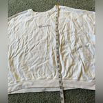 Champion  White Long Sleeve Cropped Womens Size L Cotton Athleisure Activewear Photo 2