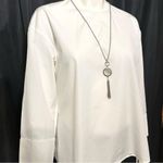 CELINE Authentic Elegant Phoebe Philo Poplin White Blouse Photo 1