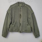 Free People  Florence Bomber in Olive Smoke Photo 2
