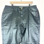 Haute Hippie  Faux Leather Pants Size 18W NEW Black Stretch High Rise Photo 2