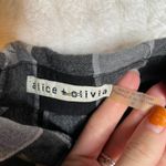 Alice + Olivia Black Grey Longsleeve Plaid Tunic Top Button Up Small 6 Photo 1