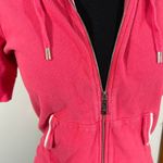 Ralph Lauren Lauren‎  Sport Short Sleeve Hoodie Womens XS Pink Photo 2