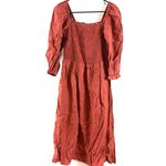City Chic NWT  Smocked Puff Sleeve Fearless Midi Dress in Caramel Size XXS 12 Photo 2