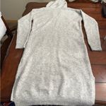 Nordstrom Stitch Drop Gray Hooded‎ Women's Sweater Dress Photo 8