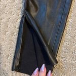 ZARA  Women’s Skinny Faux Leather Pants Zipper Detail Size Small Photo 4