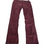 Zadig & Voltaire Corduroy Straight Leg Pants Burgundy Size Small UK 36 Photo 1