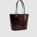 Guess  Shiny Burgundy Tote Bag Photo 2